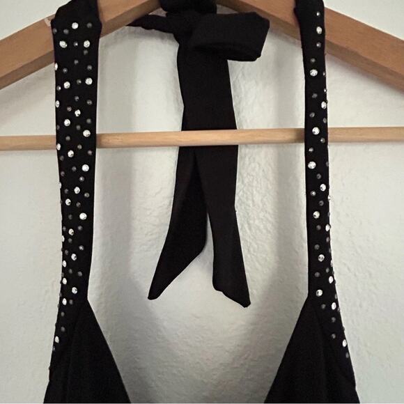 Rampage Halter Dress Vintage Y2K Sz. Small Whimsigoth Sexy Coquette Babydoll - Picture 6 of 8